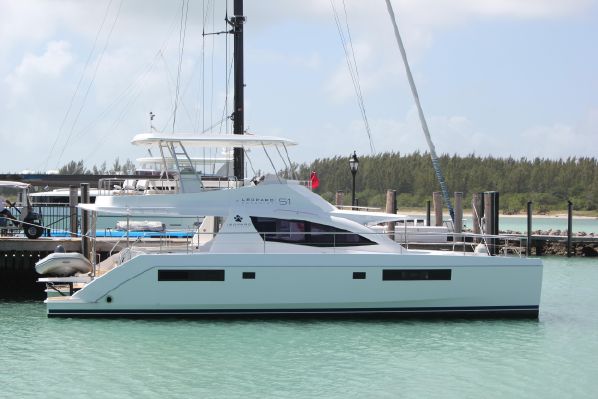 Used Power Catamaran for Sale 2014 Leopard 51PC Boat Highlights